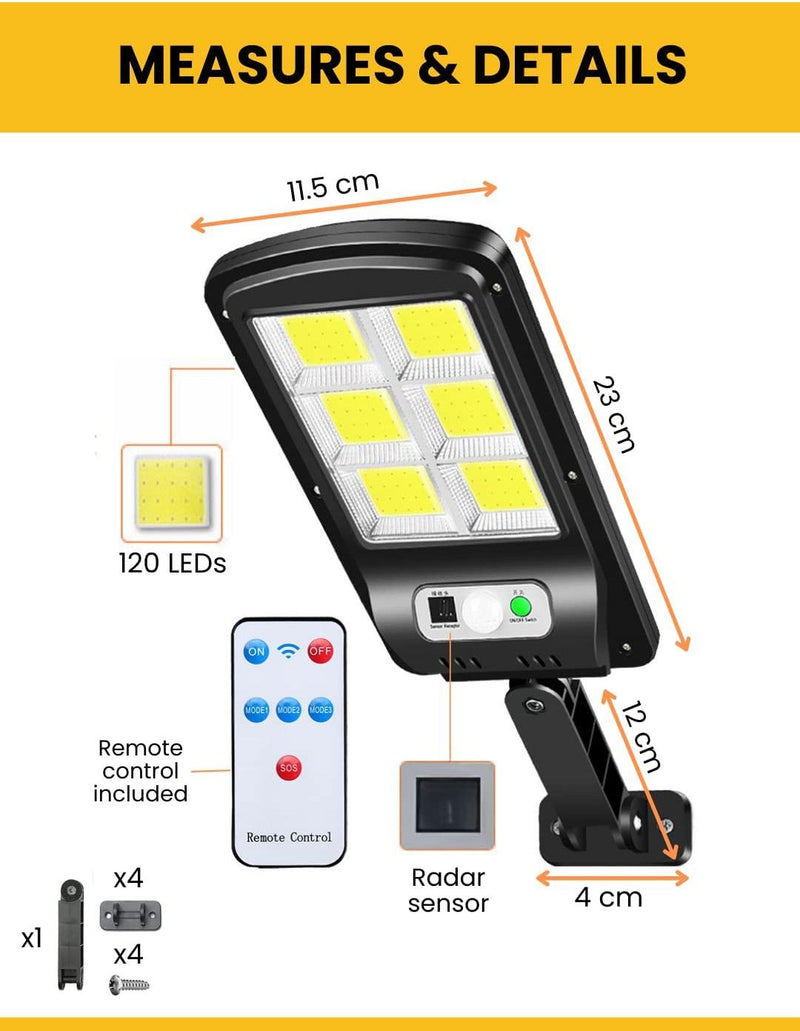 ¡COMPRA 1 Y LLEVA 2! Lámpara De Inducción Solar Con Sensor De Movimiento – ILUMINA TU ESPACIO Y AHORRA MÁS