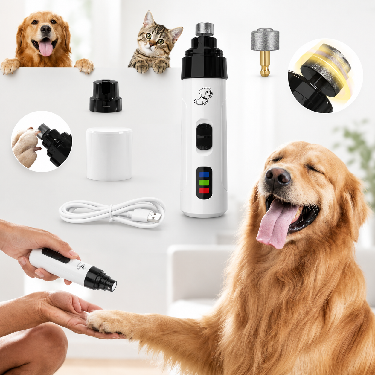 PfotenHerz™ Krallenschneider — Professionelle Pflege für Hund & Katze